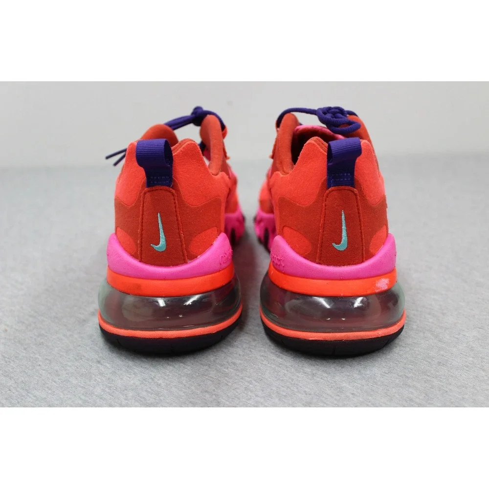 Nike Shoes Mens 9.5 Red Pink Air Max 270 React AT6174-600 Sneakers‎ Low Top